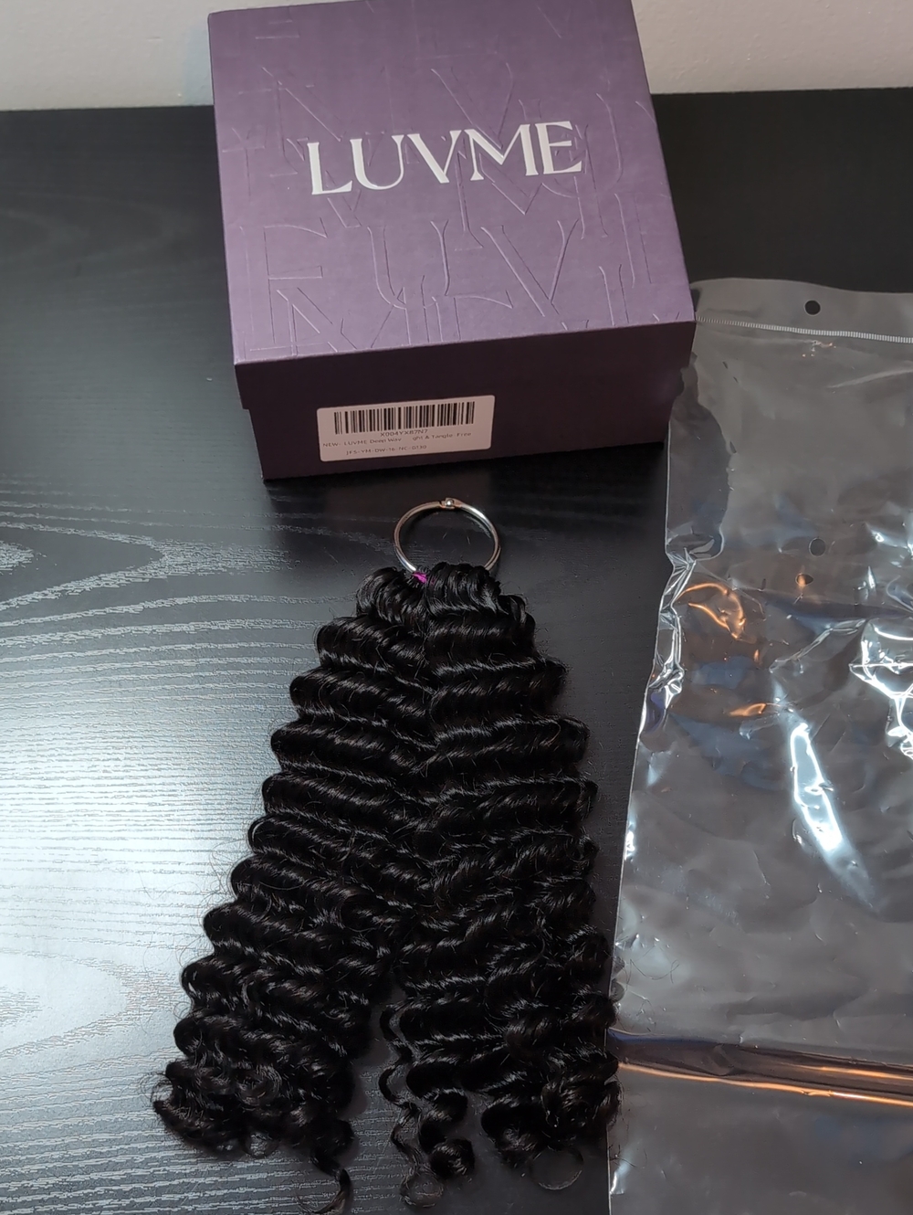 16 In Deep Wave Crochet Human Hair 130 G Natural Color Pre-separated 100 Strands
